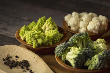 Fresh Romanesco broccoli