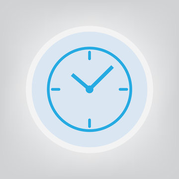 clock icon- vector illustration