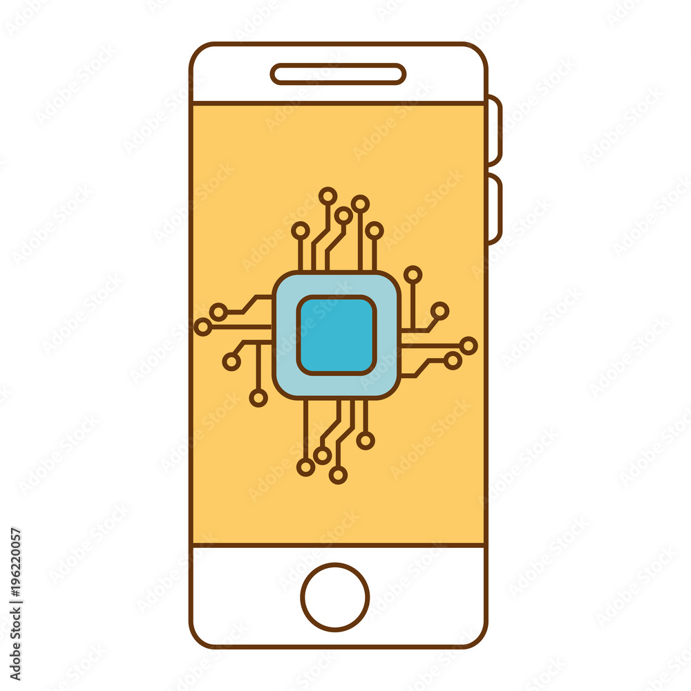 Poster smartphone with processor and circuit