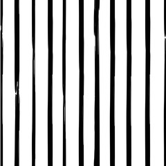 VERTICAL PARALLEL LINES. PAINTED BRUSH GRUNGE ART. SEAMLESS VECTOR PATTERN. - 196220099