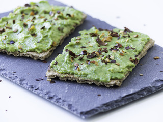 Avocado toast breakfast spread