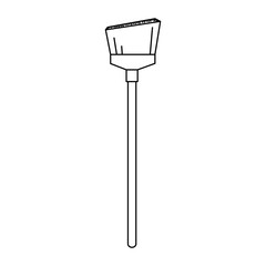 sweep broom isolated icon