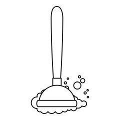 sanitary suction suck icon