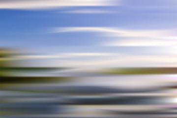 Fototapeta premium Vector abstract horizontal energy design green color on a blue background.