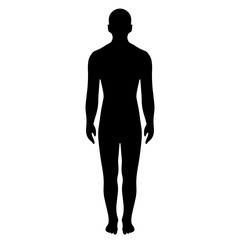 Fototapeta premium Man full length silhouette vector illustration