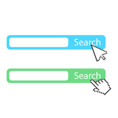 Search bar vector icon set