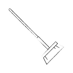 sweep broom isolated icon
