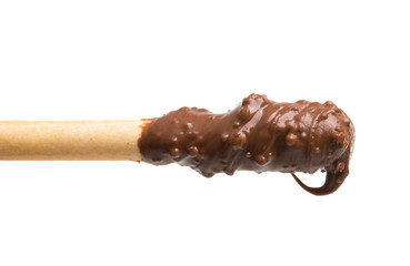 stick with chocolate glaze