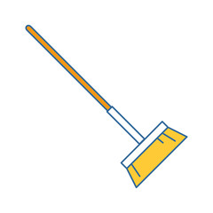 sweep broom isolated icon