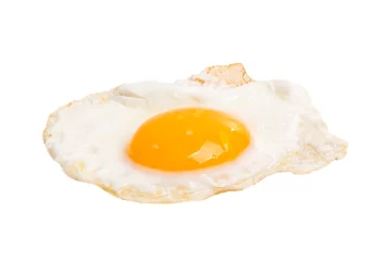 Tuinposter fried egg isolated © ksena32