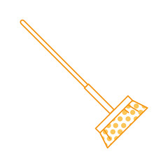 sweep broom isolated icon