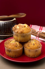 Brown Sugar and Cinnamon Muffins on a Kitchen Counter