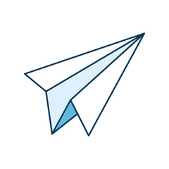 paper airplane isolated icon