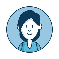 beautiful and young woman character