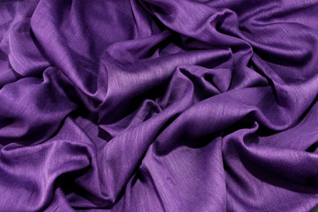 Purple silk fabric