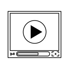 media player isolated icon