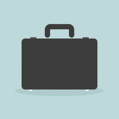 Briefcase illustration. Business concept. Colorful icon. Flat design, vector illustration
