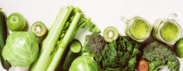 smoothies with vegetables. sports nutrition