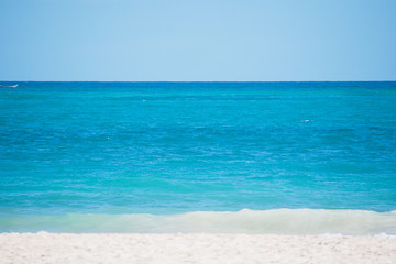 blue sea. Dominican Republic