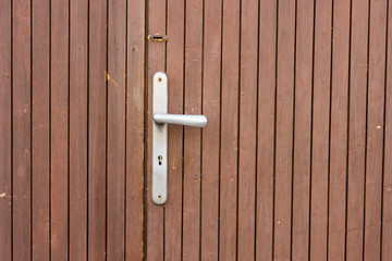 door handle and old wooden door