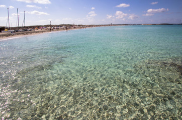 Beach Ses Illetas, Formentera,   Spain