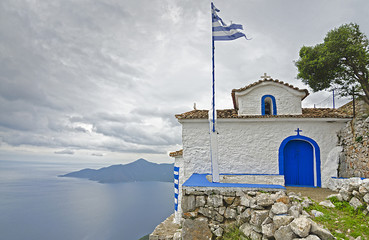 Chapel on the Seaside of  Greece  Pelopones Leonidio Plaka
