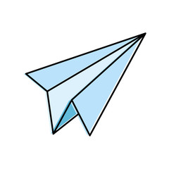 paper airplane isolated icon