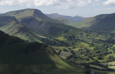 View from Cat Bells fell in the lake district