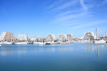 La Grande Motte, station balnéaire dans l'Hérault, France