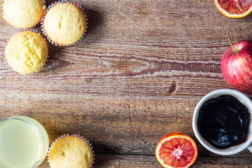 Freshly baked muffins for breakfasr