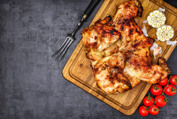 Grilled Chicken with Chili Sauce.
