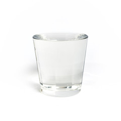 Water glass isolated on white