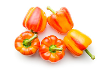 Double color bell peppers.