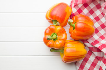 Double color bell pepper.