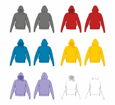 Colorful sweatshirts
