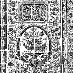 in iran the old decorative     tiles