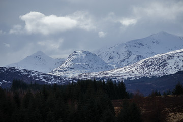 Mountains above Loch Laggan