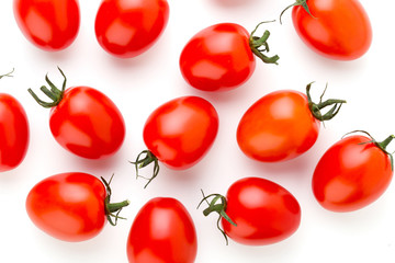 Tomato isolated on the white background.