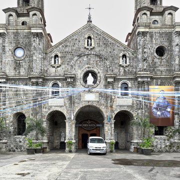 The San Sebastian-Saint Sebastian Cathedral facade. Bacolod-Negros Occidental-Philippines. 0286