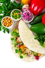 vegetarian tortilla wraps
