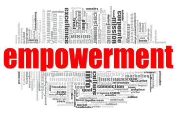 Fototapeta premium Empowerment word cloud