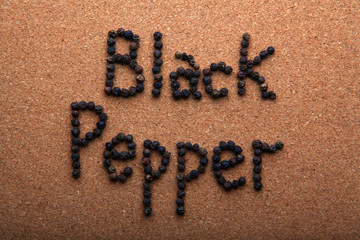 Black pepper Text studio