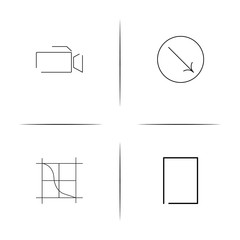 Web And Text simple linear icon set.Simple outline icons