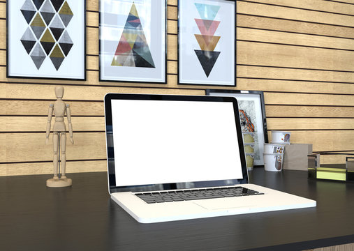 3d rendering notebook mock up