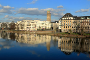 Stadtansicht von Mühleim adR über die Ruhr