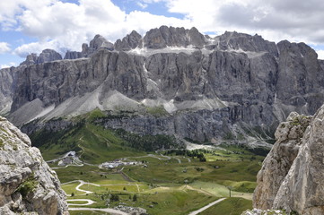 Sella group seen from 2000 m