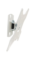 White bracket for TV on a white background isolation