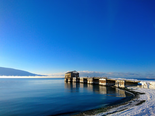 Obraz premium Old pier on Svalbard