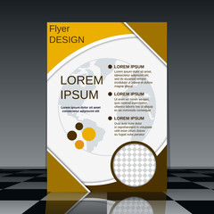 Professional business flyer vector design template