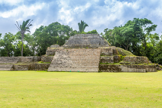 Belize, Central America, Altun Ha Temple.